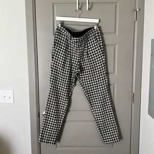 asos wool houndstooth pants